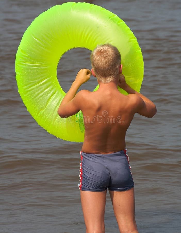 De Jongen van het strand royalty-vrije stock afbeelding De Jongen van het strand royalty-vrije stock afbeelding