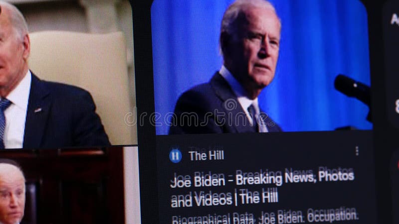 7 de julho de 2023 : pesquisa de biden no google computer display macro