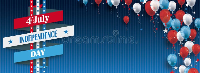 4 de julio la cinta hincha el jefe azul del vintage de las estrellas stock de ilustración 4 de julio la cinta hincha el jefe azul del vintage de las estrellas stock de ilustración