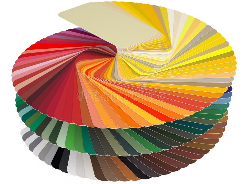 De kaart RAL van de kleur vector illustratie De kaart RAL van de kleur vector illustratie