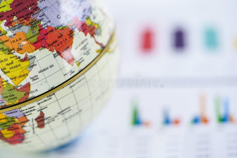 Asia Globe world map on chart graph paper. Finance, Account, Statistics, Investment, Analytic research data economy and Business company meeting concept. Asia Globe world map on chart graph paper. Finance, Account, Statistics, Investment, Analytic research data economy and Business company meeting concept.