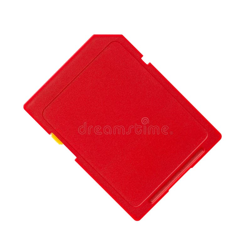 SD card on a white background. SD card on a white background