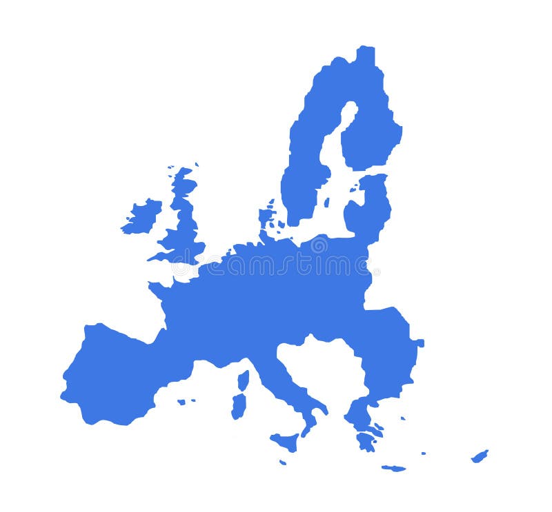 De kaart van de Europese Unie