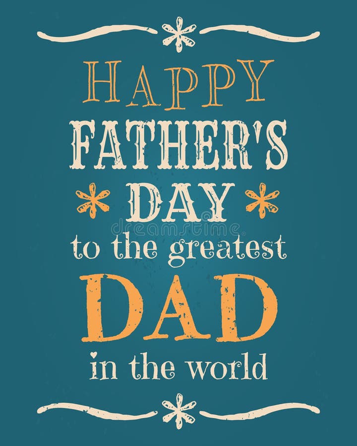 Vaderdagkaart royalty-vrije illustratie
