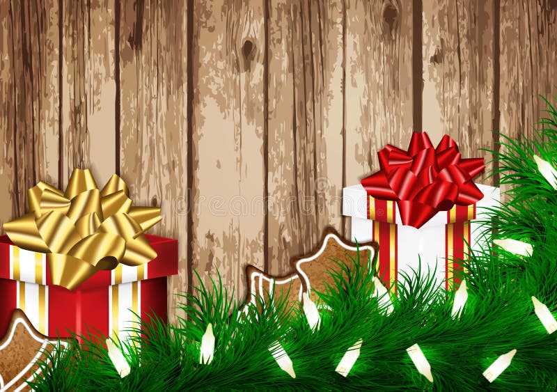 De Kaart van de Wens van Kerstmis stock illustratie