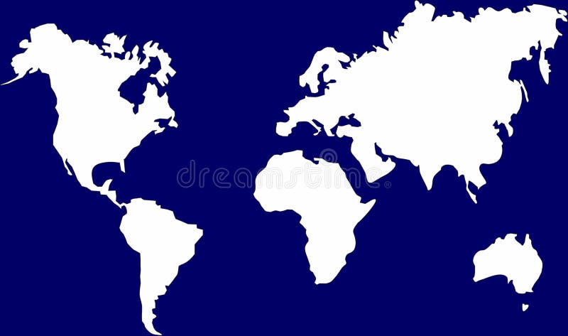 De kaart van de wereld stock illustratie De kaart van de wereld stock illustratie