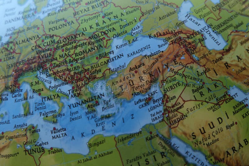 De kaart van Europa stock afbeeldingen De kaart van Europa stock afbeeldingen