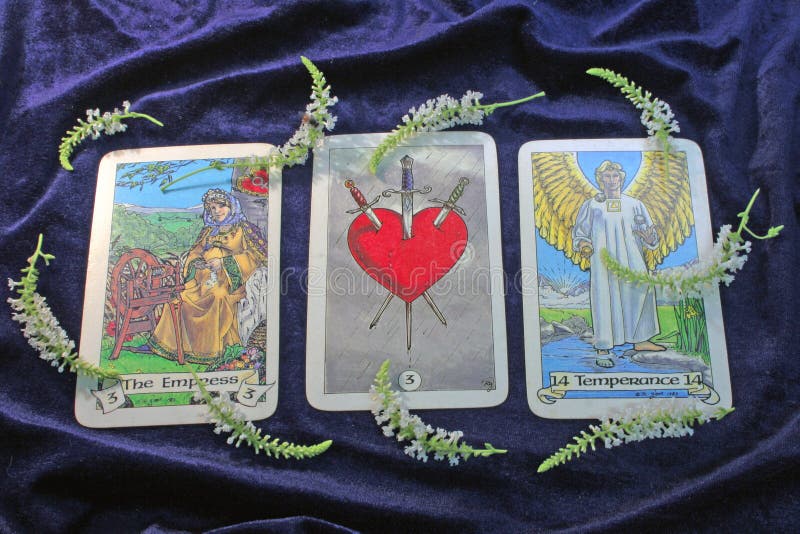 De kaarten van het tarot stock foto's De kaarten van het tarot stock foto's