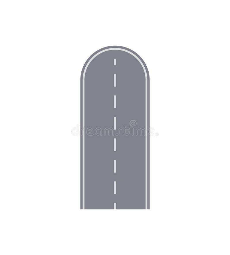 De kaartsegment van de impasseweg geïsoleerd straat royalty-vrije illustratie De kaartsegment van de impasseweg geïsoleerd straat royalty-vrije illustratie