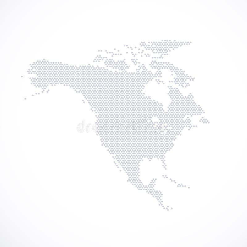 De Kaartzeshoek van Noord-Amerika Vector illustratie