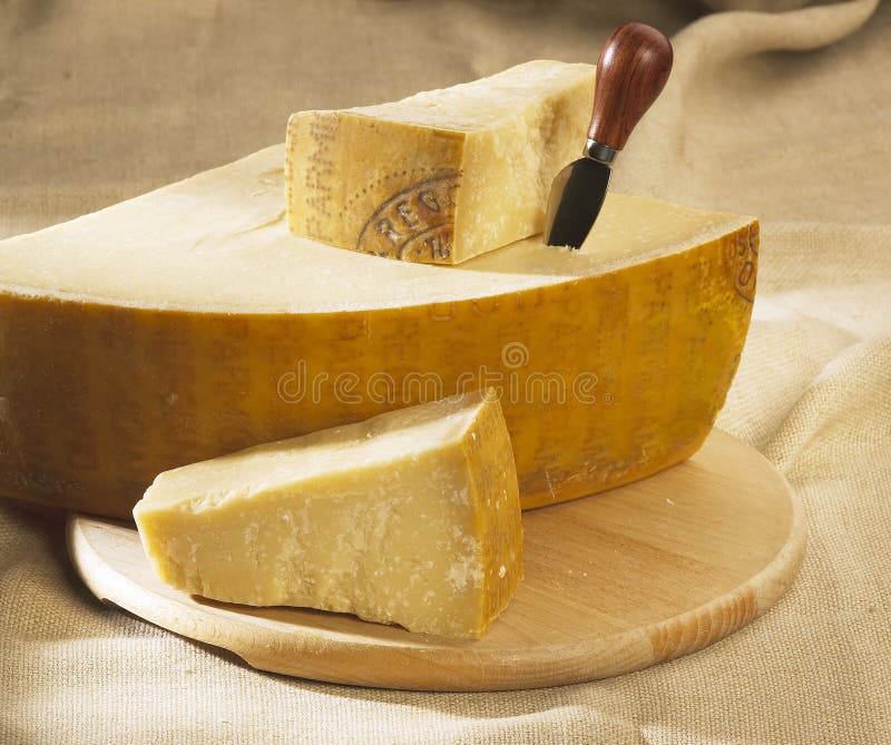 De kaas van de parmezaanse kaas