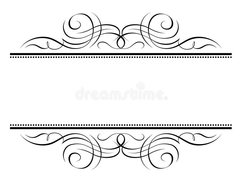 Vector calligraphy vignette penmanship decorative frame, not trace use it by part. Vector calligraphy vignette penmanship decorative frame, not trace use it by part