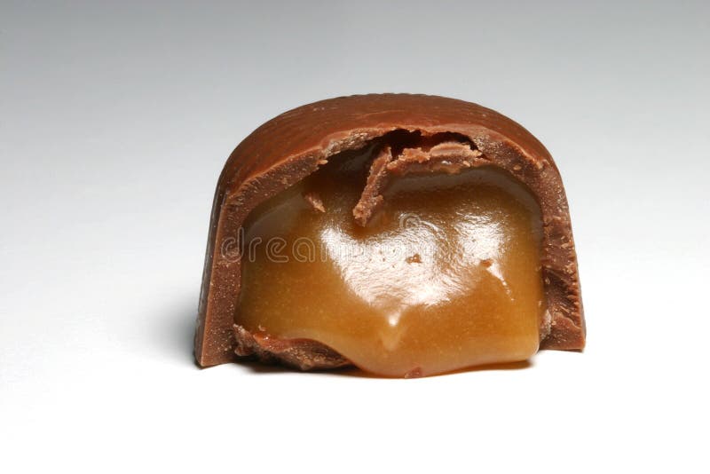 De Karamel van de chocolade royalty-vrije stock fotografie De Karamel van de chocolade royalty-vrije stock fotografie