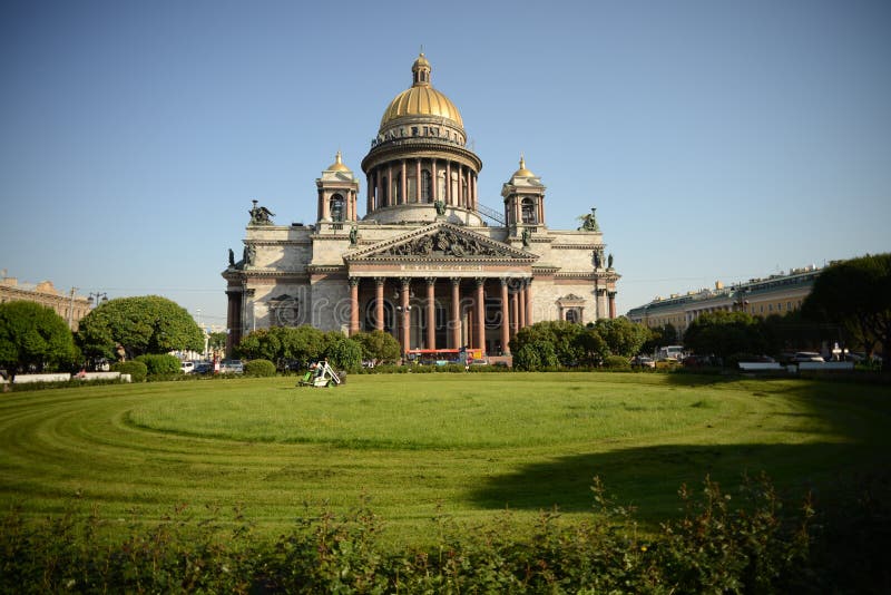 De Kathedraal Isaakievskiy Sobor van heilige Petersburg Heilige Isaac stock foto's De Kathedraal Isaakievskiy Sobor van heilige Petersburg Heilige Isaac stock foto's