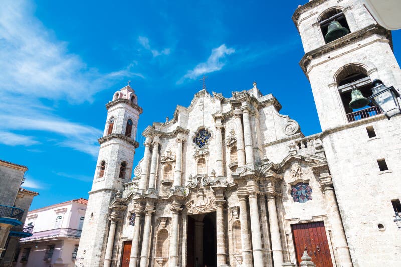 De kathedraal van Havana stock fotografie De kathedraal van Havana stock fotografie