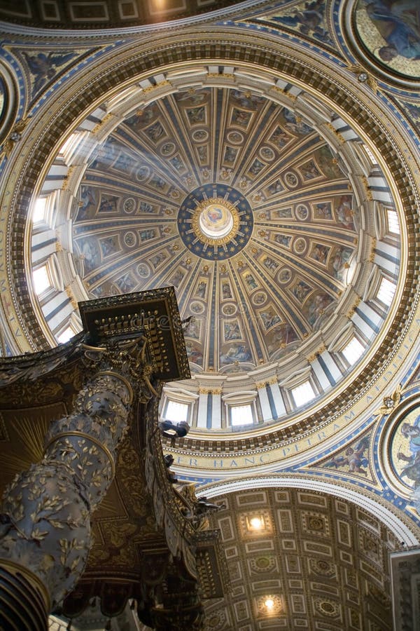 Italië, Rome, Sint-Pietersbasiliek royalty-vrije stock fotografie