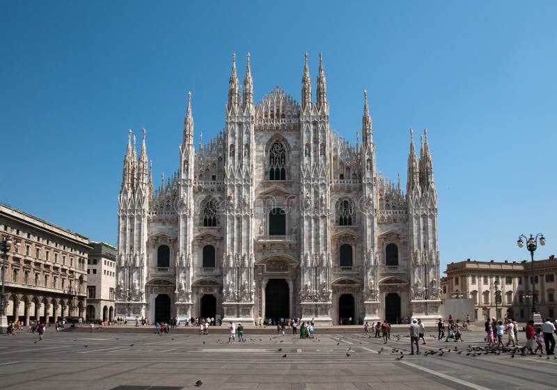 De Kathedraal van Milaan (Koepel, Duomo)