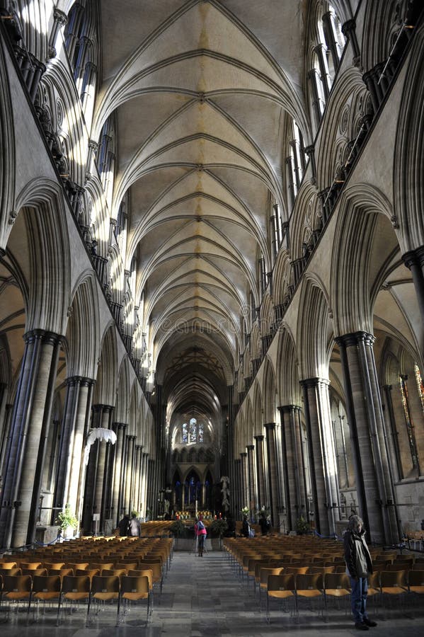 De Kathedraal van Salisbury stock afbeelding De Kathedraal van Salisbury stock afbeelding
