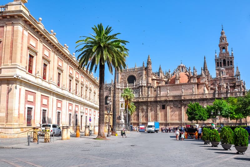 Seville Cathedral and Archive Of The Indies Archivo General de Indias, Spain. Seville Cathedral and Archive Of The Indies Archivo General de Indias, Spain