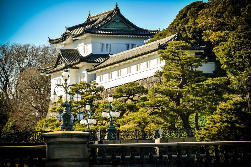 De keizertuin van paleistokyo stock foto's De keizertuin van paleistokyo stock foto's