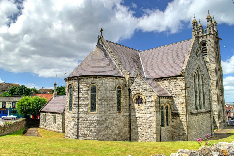 De Kerk van de Howthparochie in Ierland stock afbeelding De Kerk van de Howthparochie in Ierland stock afbeelding