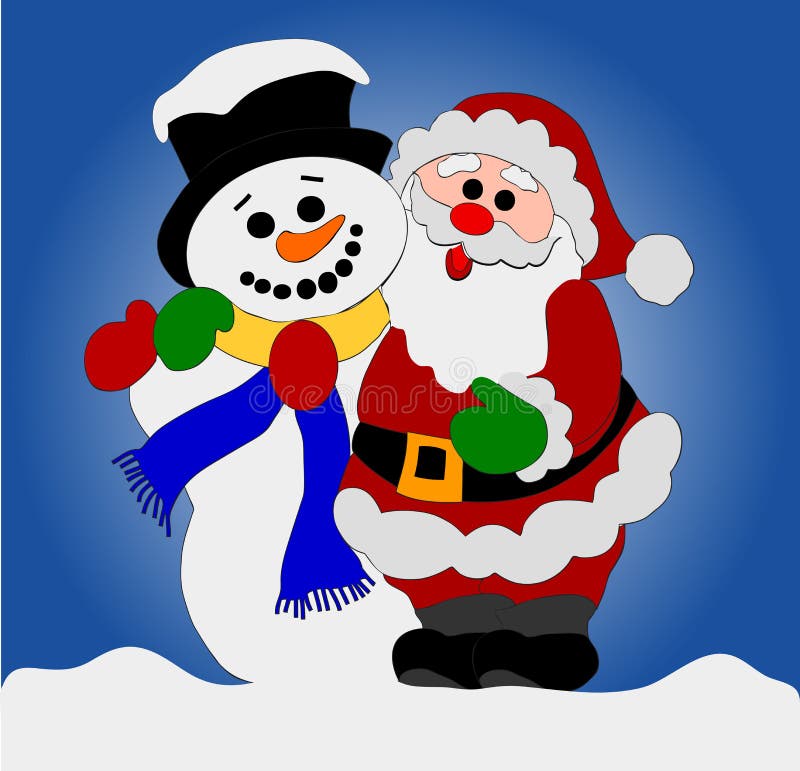 De Kerstman en Sneeuwman