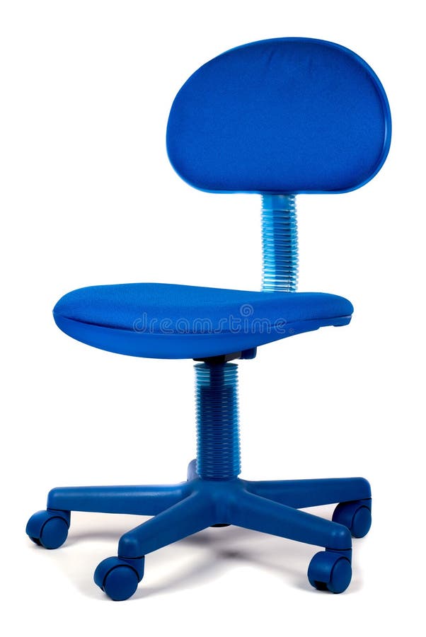 Oordeel punt Nachtvlek De Kleine Stoel Van Het Bureau Stock Afbeelding - Image of blauw, bureau:  20382881