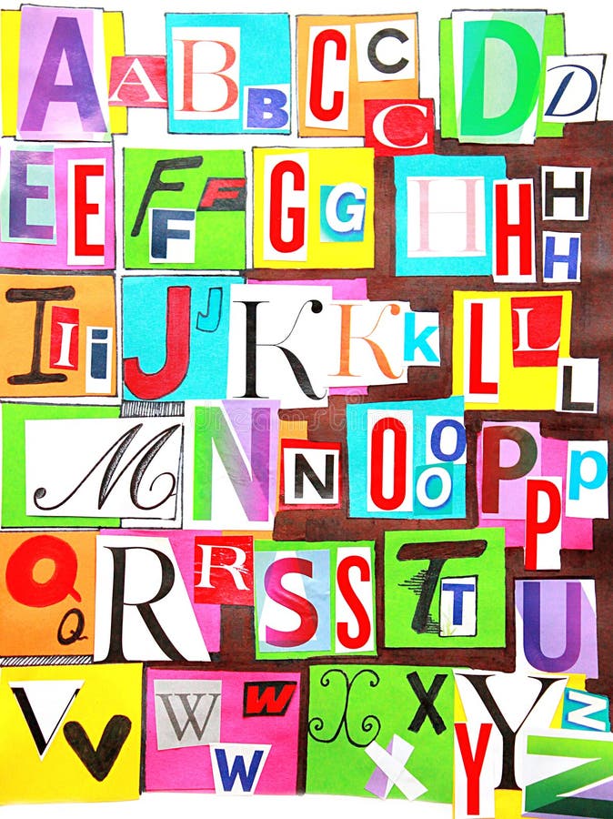 Alfabetkleur stock fotografie