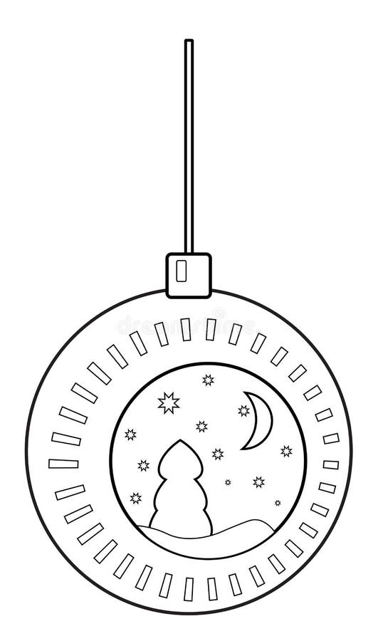De kleuring van het Kerstmisgebied vector illustratie De kleuring van het Kerstmisgebied vector illustratie