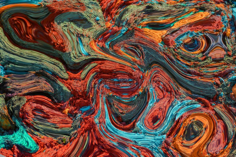 De kleurrijke chaos stock afbeelding