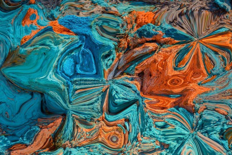 De kleurrijke chaos stock foto