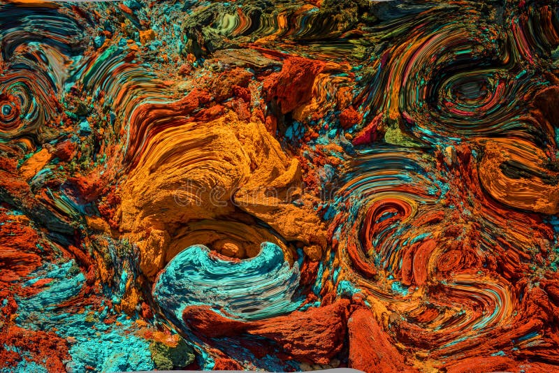 De kleurrijke chaos stock foto