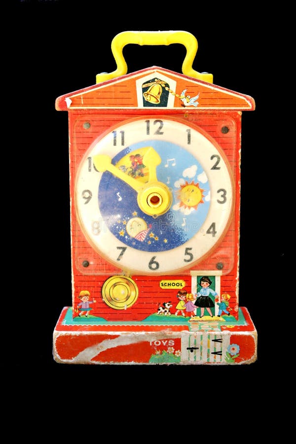De Klok Van Het Stuk Speelgoed Stock Afbeelding Image of klok, spel
