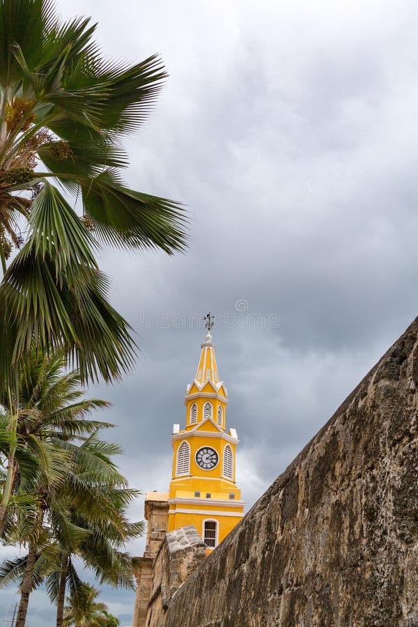 De Klokketoren van Cartagena stock afbeeldingen De Klokketoren van Cartagena stock afbeeldingen