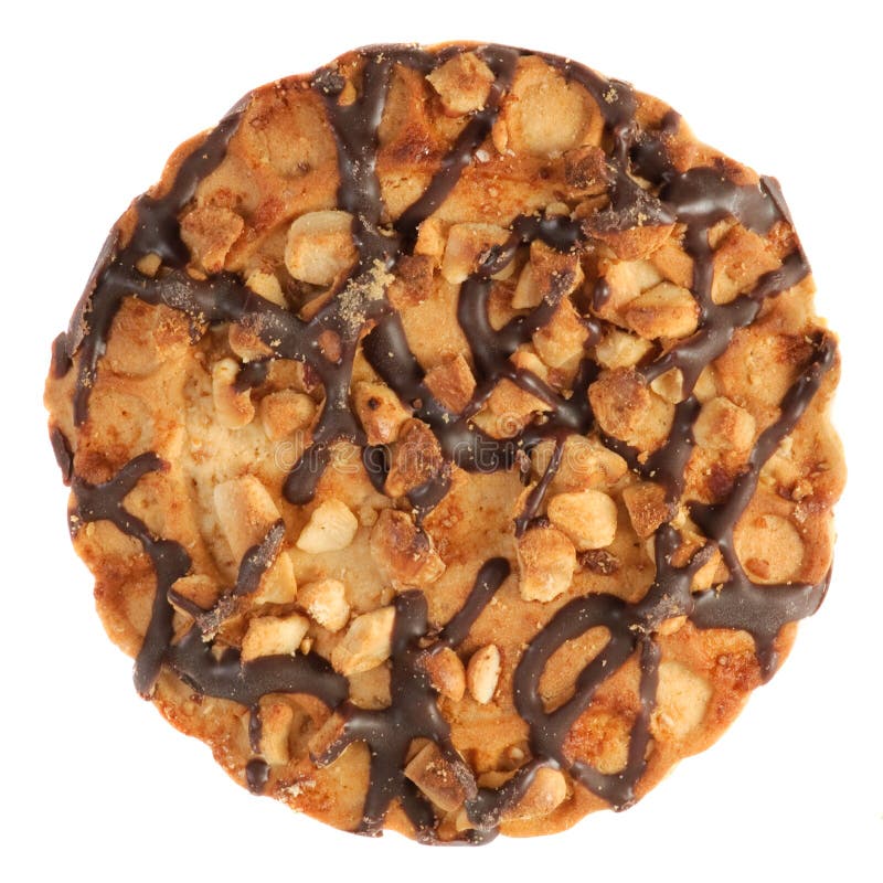 De Koekjes van de Chocoladeschilfer met een nootkruimel. royalty-vrije stock fotografie De Koekjes van de Chocoladeschilfer met een nootkruimel. royalty-vrije stock fotografie