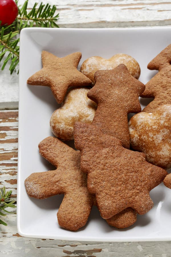 De Koekjes van peperkoekkerstmis stock afbeelding De Koekjes van peperkoekkerstmis stock afbeelding