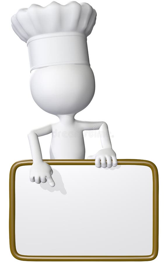 De kok van het voedsel richt het teken van het restaurantmenu vector illustratie De kok van het voedsel richt het teken van het restaurantmenu vector illustratie