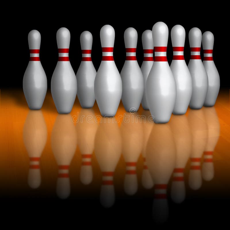 Kegels voor bowling vector illustratie