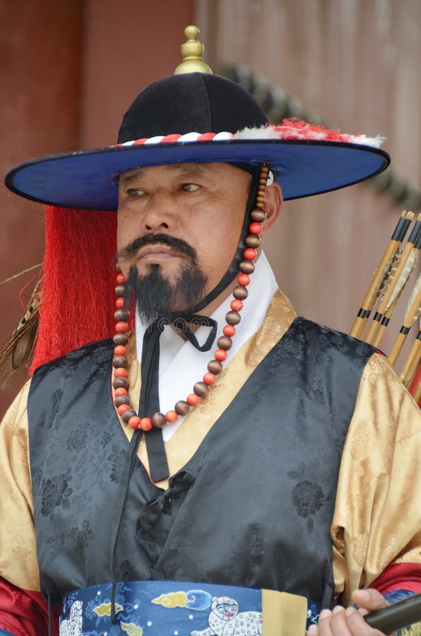 De Koninklijke Wacht van het Deoksugungpaleis royalty-vrije stock afbeelding