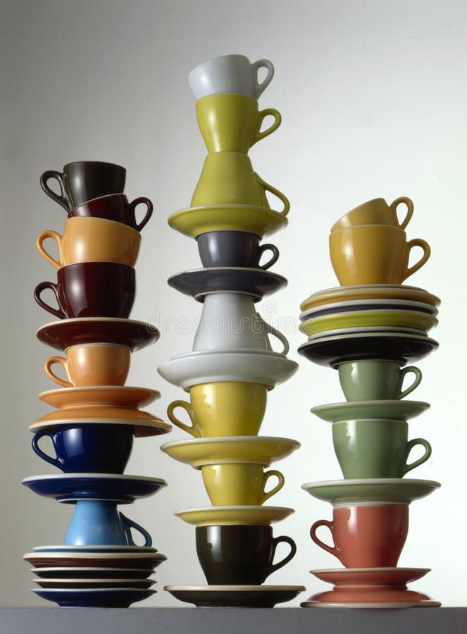 De koppen van de koffie stock foto De koppen van de koffie stock foto