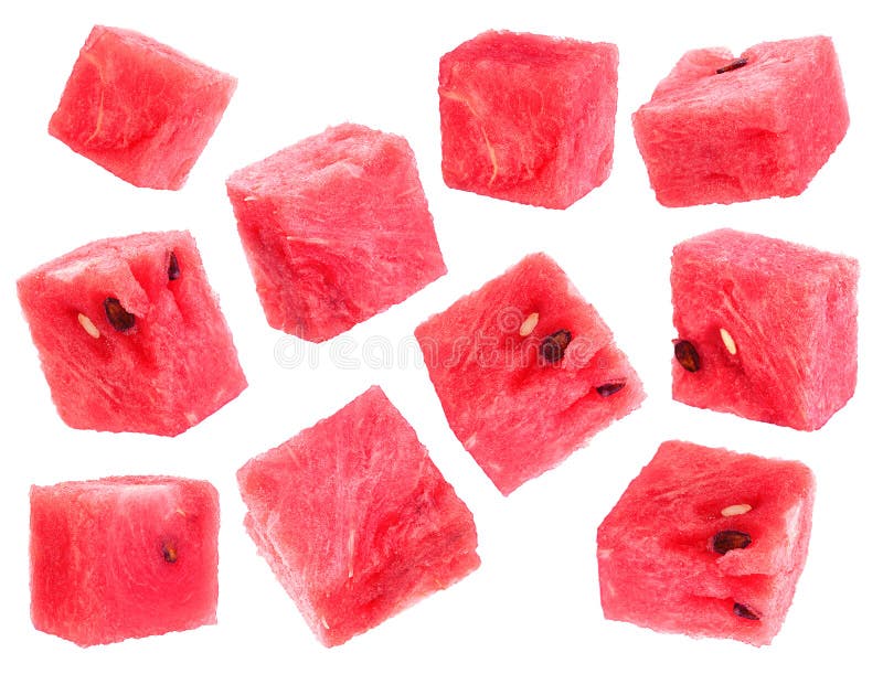 De kubusplak van het watermeloenfruit