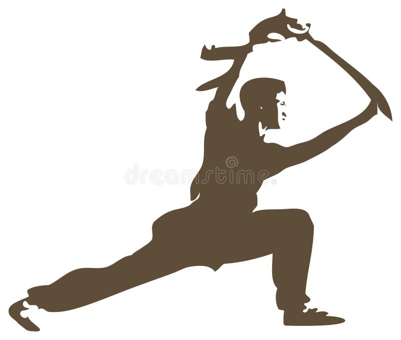 De Kungfu van Shaolin royalty-vrije illustratie De Kungfu van Shaolin royalty-vrije illustratie