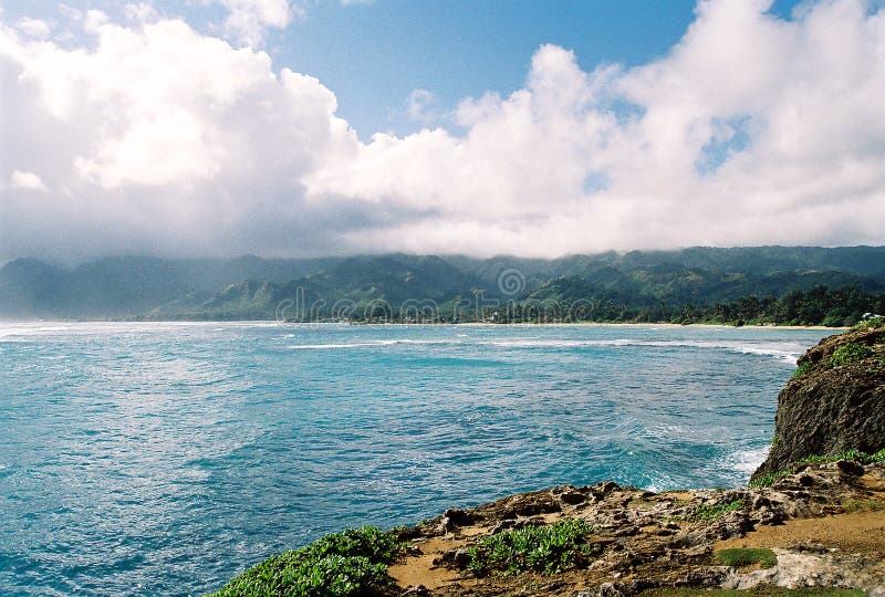 De Kust Oahu van het noorden royalty-vrije stock foto De Kust Oahu van het noorden royalty-vrije stock foto