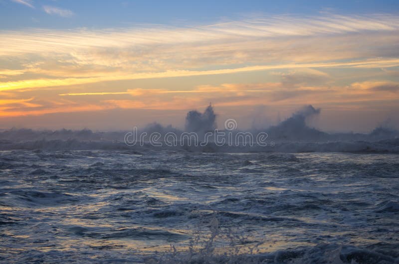 De kust van de Atlantische Oceaan stock fotografie De kust van de Atlantische Oceaan stock fotografie