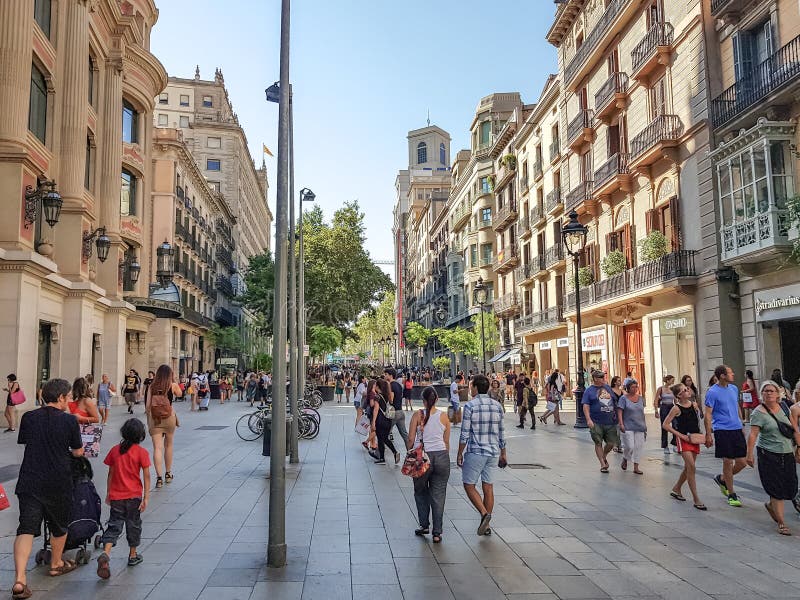 De l portale angelo del `, Barcellona immagini stock libere da diritti De l portale angelo del `, Barcellona immagini stock libere da diritti