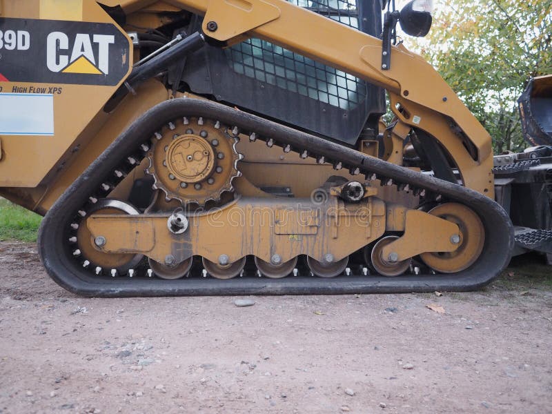 De laderrupsband van het KATTEN289d compacte spoor royalty-vrije stock fotografie De laderrupsband van het KATTEN289d compacte spoor royalty-vrije stock fotografie