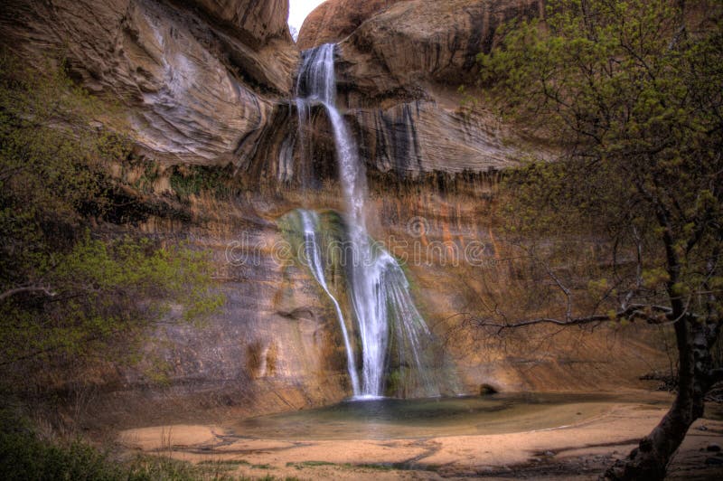 Lower Calf Creek Watervallen stock foto's