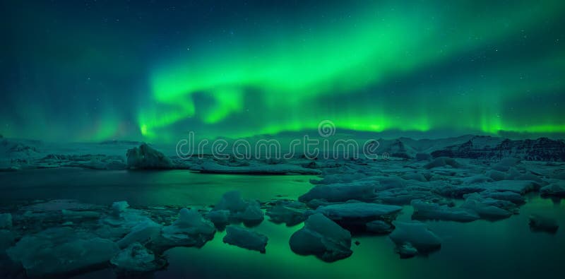 De lagune van Jokulsarlon stock afbeeldingen De lagune van Jokulsarlon stock afbeeldingen