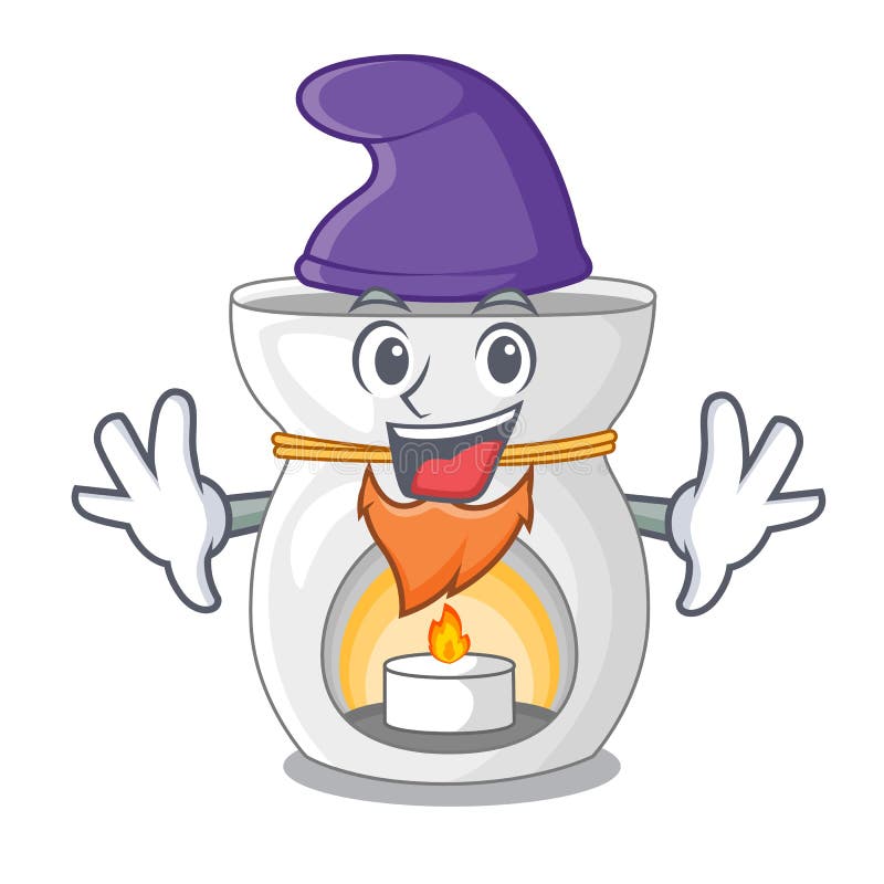De lamp van het elfaroma in een beeldverhaalversies stock illustratie De lamp van het elfaroma in een beeldverhaalversies stock illustratie