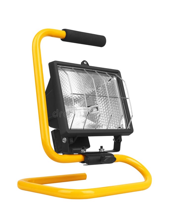 De lamp van het halogeenwerk stock foto De lamp van het halogeenwerk stock foto